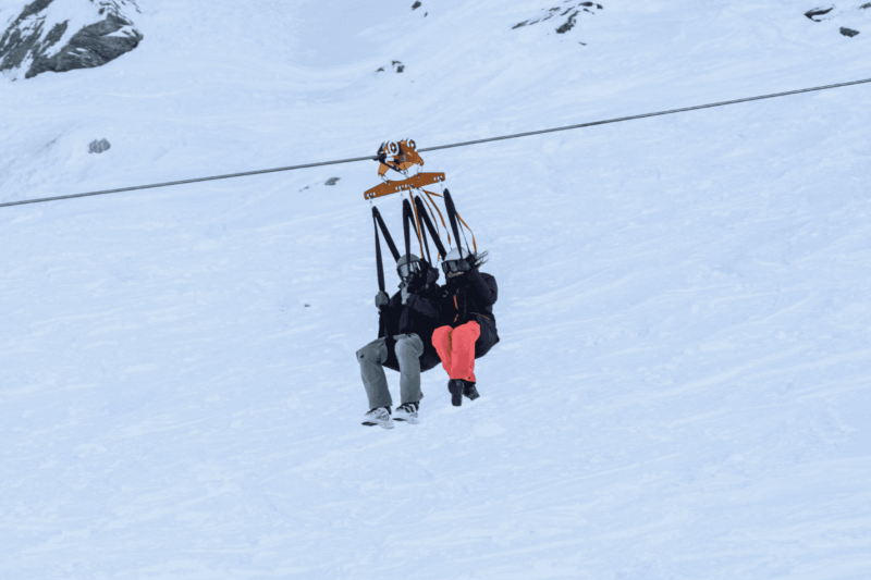 La Tyrolienne de l'Aiguille Rouge