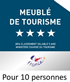 MEUBLE DE TOURISME 4 étoiles pour 10 personnes