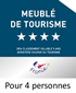 MEUBLE DE TOURISME 4 étoiles pour 4 personnes
