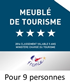 MEUBLE DE TOURISME 4 étoiles pour 9 personnes