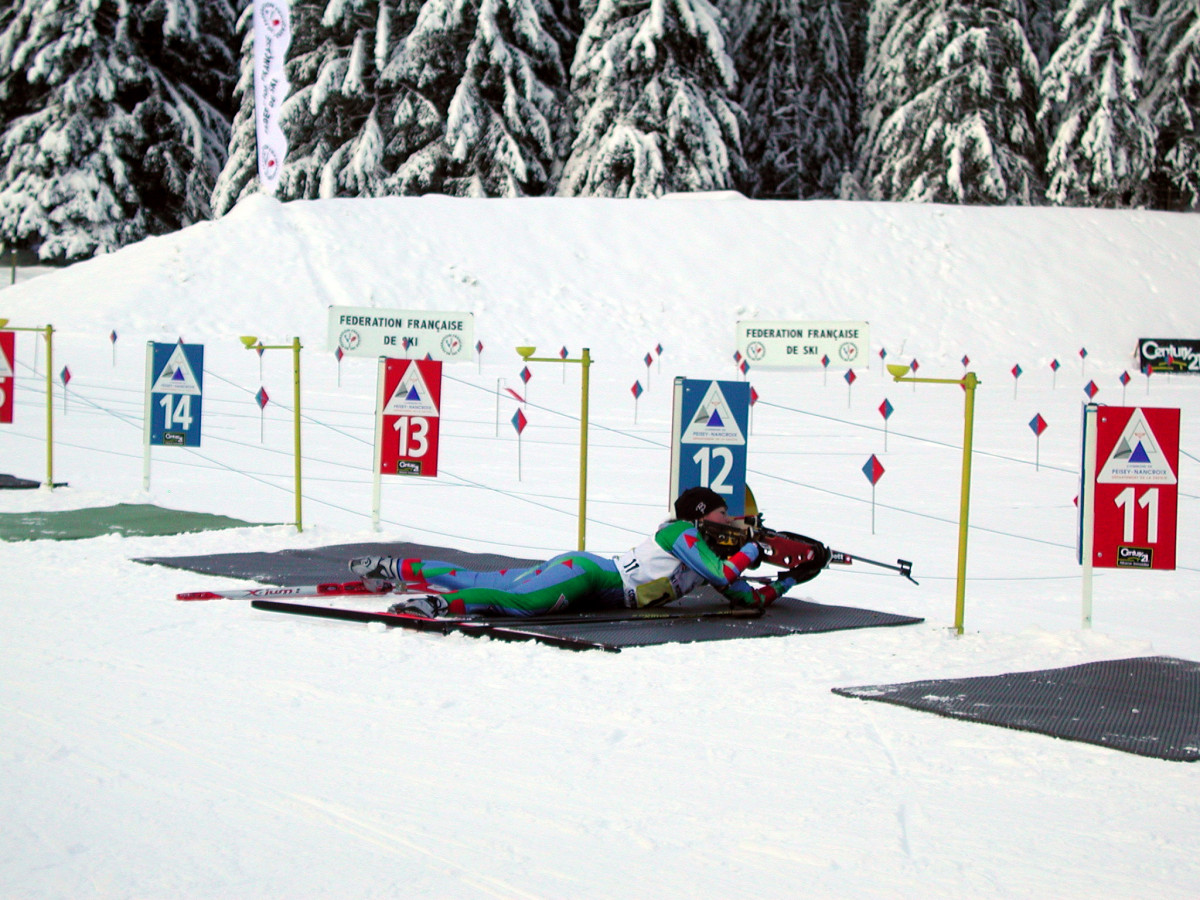 Pas de tir de biathlon 2 - © Office de tourisme de Peisey-Vallandry Pas de tir de biathlon 2