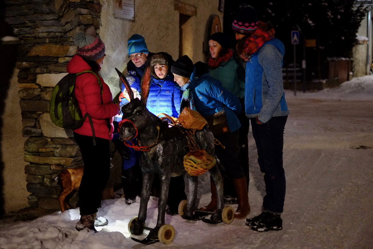 Visite nocturne de Bessans - © S. Perez - Fondation Facim Visite nocturne de Bessans