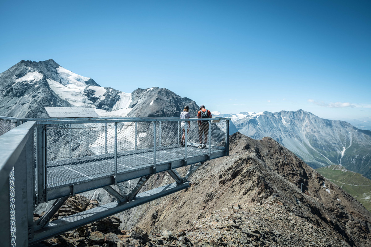 Passerelle de l'Aiguille Rouge - © J.REBOUR Passerelle de l'Aiguille Rouge