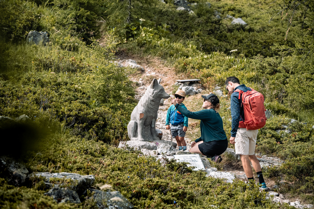 Le sentier de l'Homme Cairn_Les Arcs - © Y. ALLEGRE Le sentier de l'Homme Cairn_Les Arcs