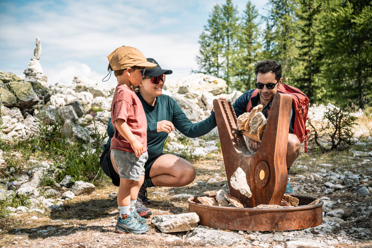 Le sentier de l'Homme Cairn_Les Arcs - © Y. ALLEGRE Le sentier de l'Homme Cairn_Les Arcs
