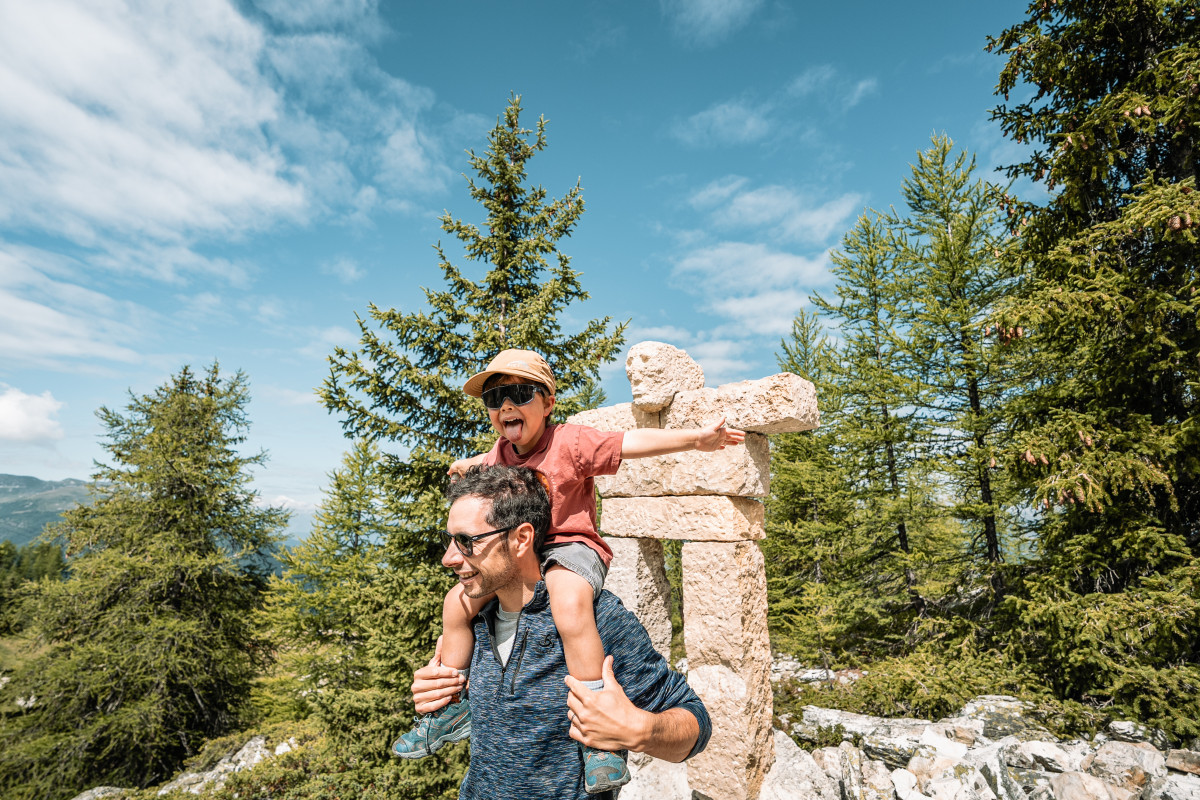 Le sentier de l'Homme Cairn_Les Arcs - © Y. ALLEGRE Le sentier de l'Homme Cairn_Les Arcs