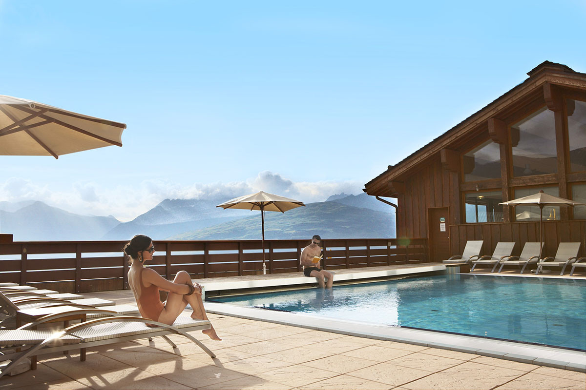 Piscine chauffée en extérieur