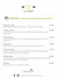 Menu salade
