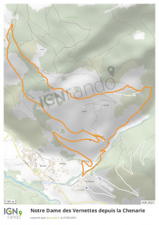 Plan Vernettes depuis Chenarie hiver