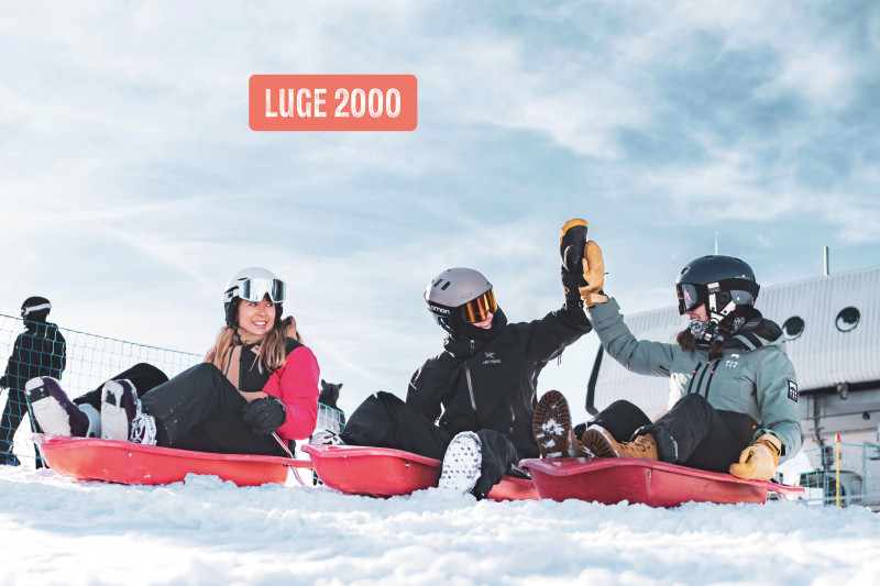 Luge 2000 - Sledge down on Arc 2000_Les Arcs