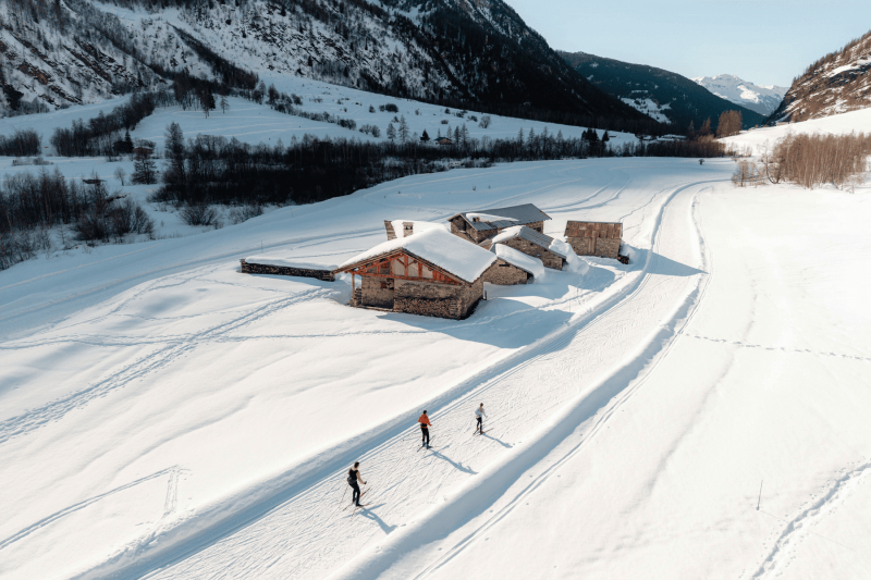 Französische Skischule in Pont Baudin_