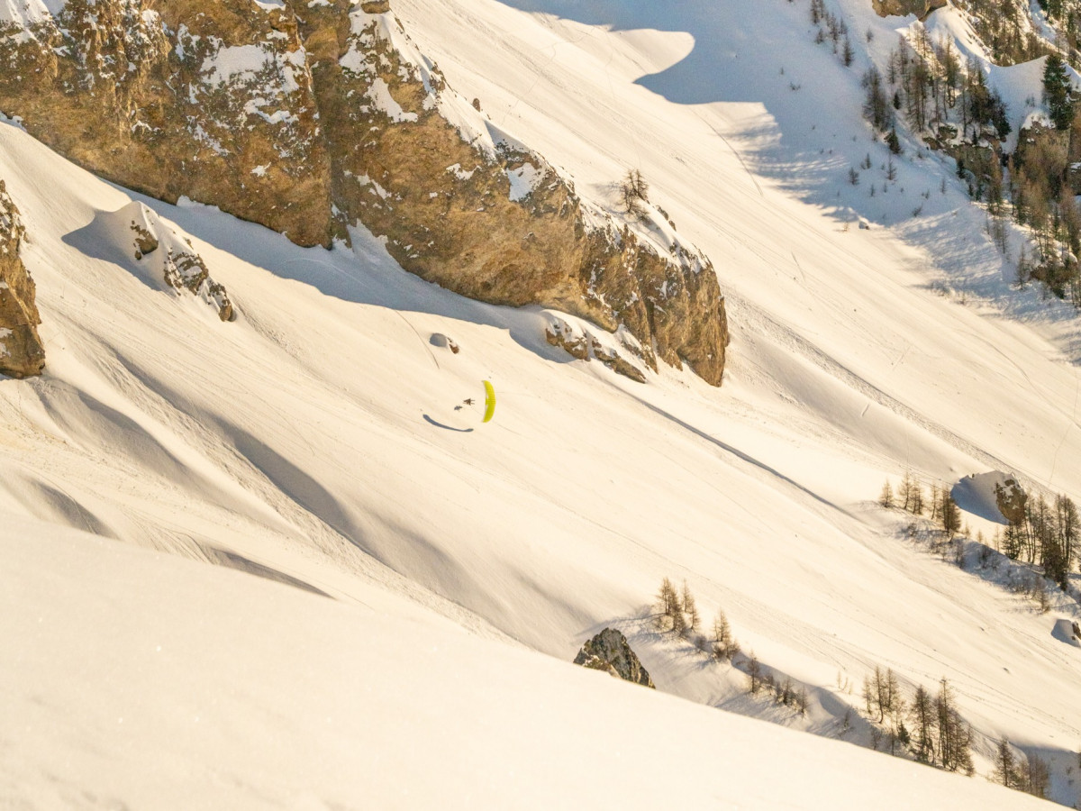 Speed-riding biplace les arcs - © Fly tandem Speed-riding biplace les arcs