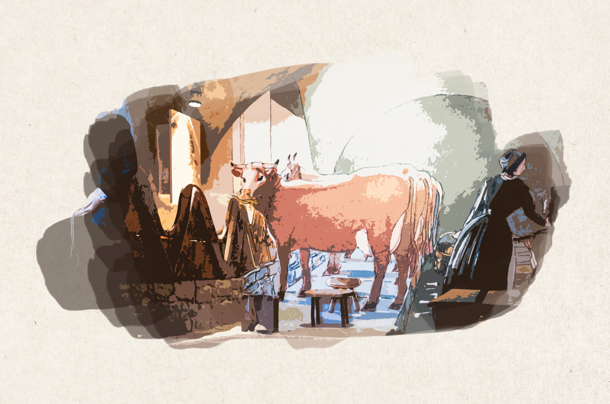 Führung: Geschichten und Snacks im Stall_Les Belleville - © OT st-Martin-de-Belleville Führung: Geschichten und Snacks im Stall_Les Belleville