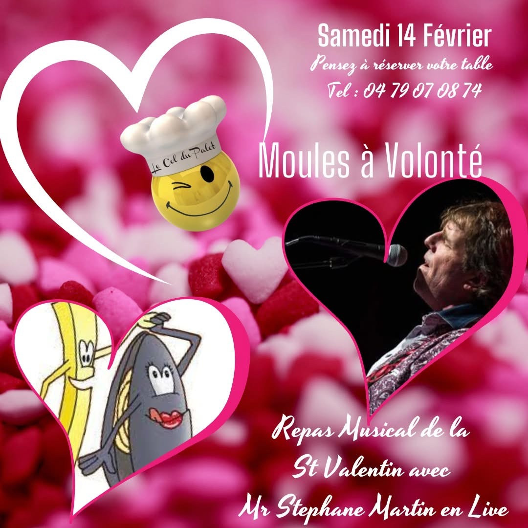 Moules frites à volonté et concert pour la Saint Valentin au Restaurant Le Col du Palet_Peisey-Vallandry