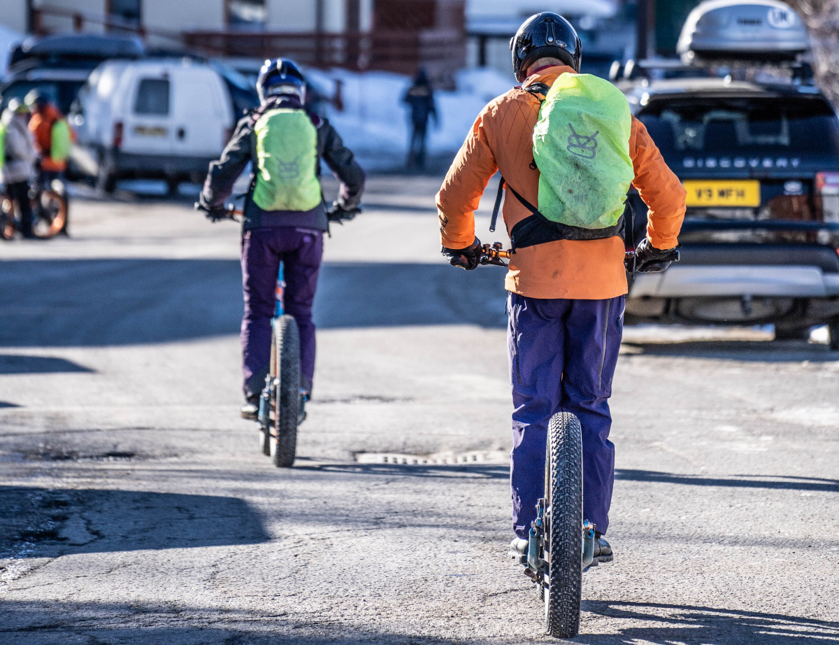 E-Scooter auf Schnee mit Evolution 2_Peisey-Vallandry E-Scooter auf Schnee mit Evolution 2_Peisey-Vallandry