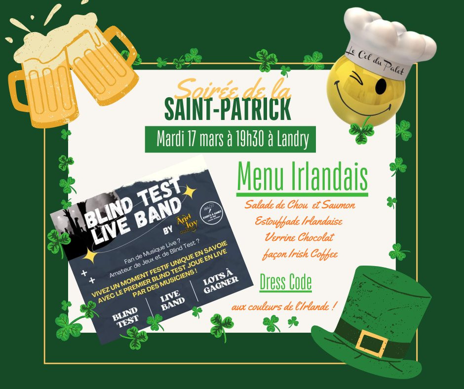 St. Patrick's Day evening at the Col du Palet restaurant!_Peisey-Vallandry