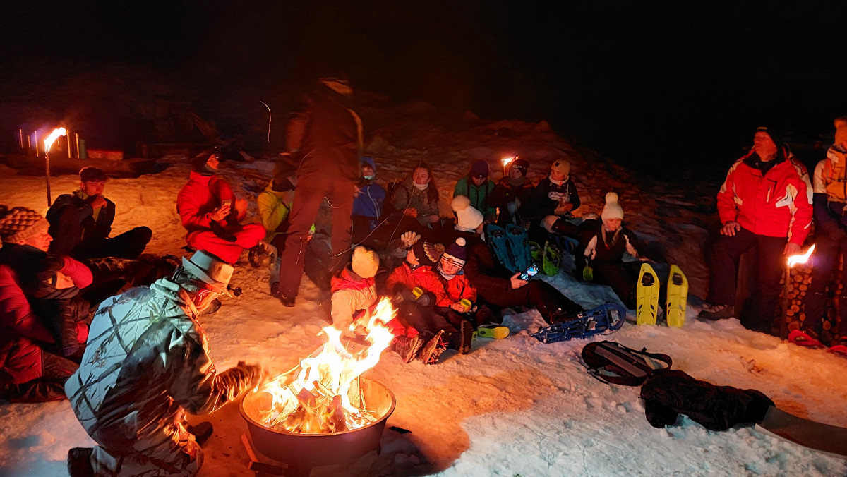 Sortie raquette nocturne - © Xavier Sortie raquette nocturne