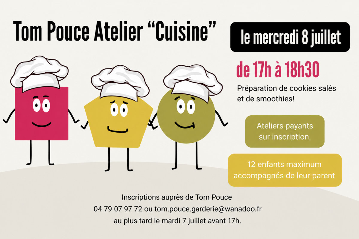 Atelier cuisine enfant - © Tom Pouce Atelier cuisine enfant
