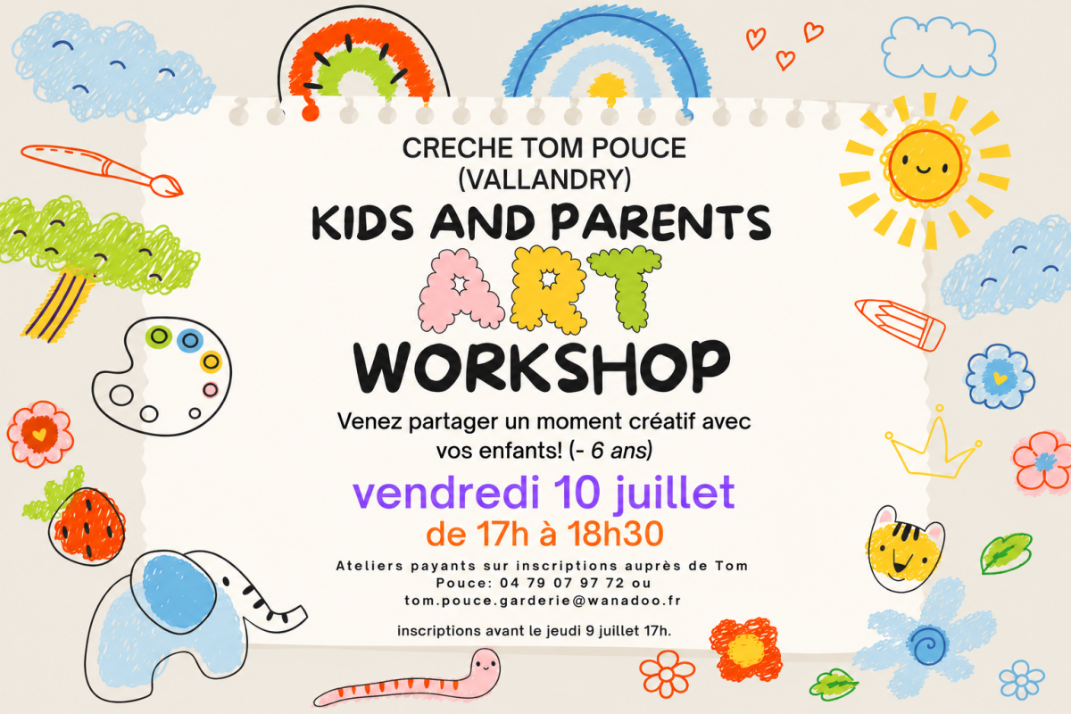 Kids & parents Art Workshop - © Tom Pouce Kids & parents Art Workshop