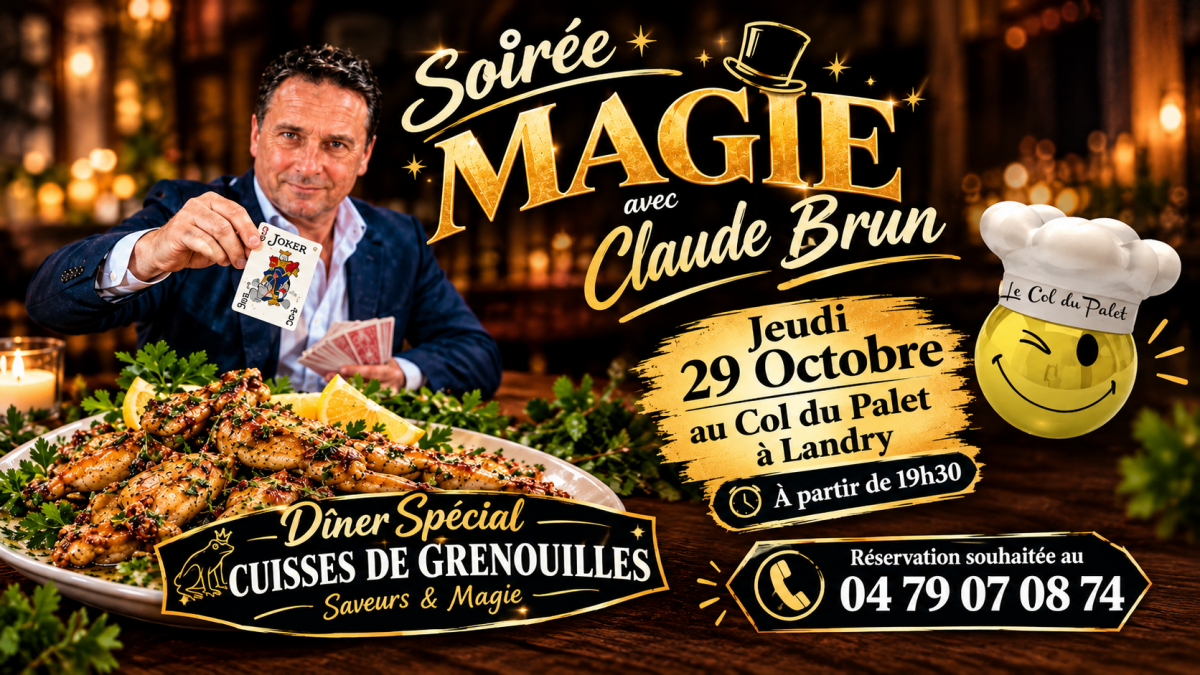 Soirée magie et repas spécial au Col du Palet_Peisey-Vallandry