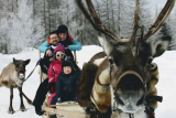 Reindeer sleigh ride_Peisey-Vallandry