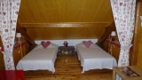 Chambre lits simples Chalet Morel la Chenarie Peisey