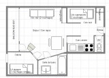 Plan appartement Praz de l'Ours 2 13 Vallandry