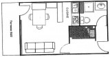 Plan studio Parc 3 Plan-Peisey