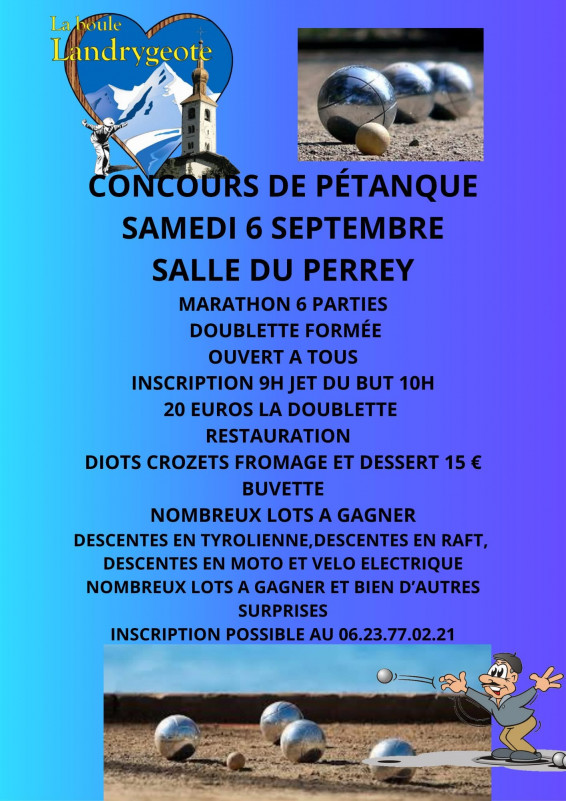 Concours de pétanque_Peisey-Vallandry