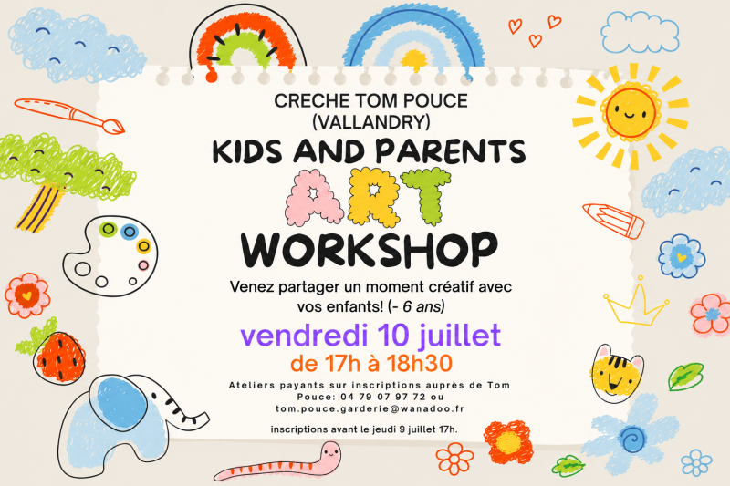 Kids & parents Art Workshop - © Tom Pouce Kids & parents Art Workshop