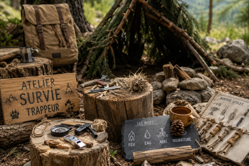 Atelier Trappeurs : survie en pleine nature !_Peisey-Vallandry Atelier Trappeurs : survie en pleine nature !_Peisey-Vallandry