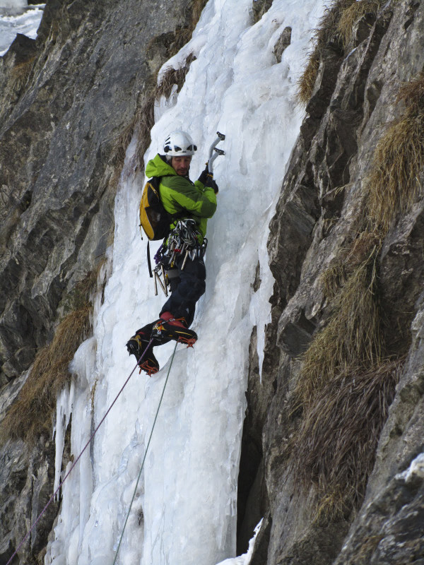Klettern am Eiswasserfall_Peisey-Vallandry