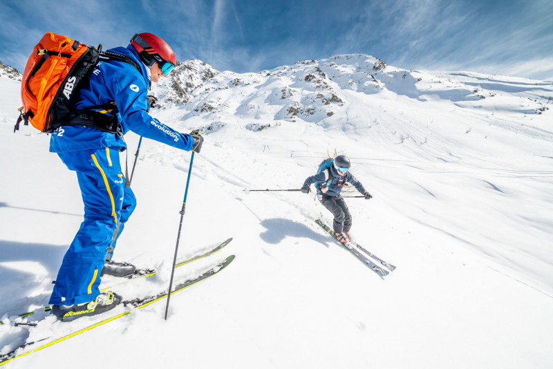 Ski touring with Evolution 2