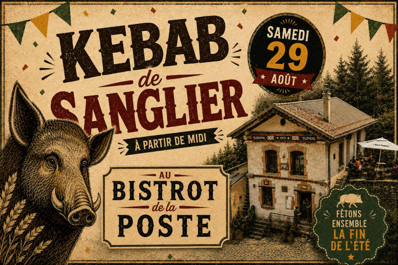 Wild boar kebab