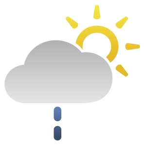 Ciel variable, pluies faibles
