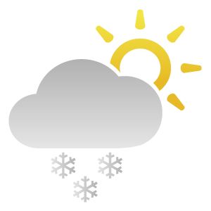Ciel variable, faibles chutes neige