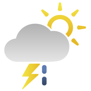Ciel variable, orages isolés